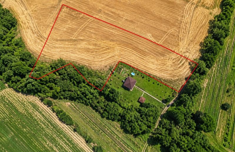Aerial view of properties - living surrounded by nature in Lazany.