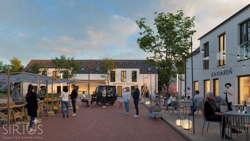 In Senec at the South Gate, there are offices with a café and a school.