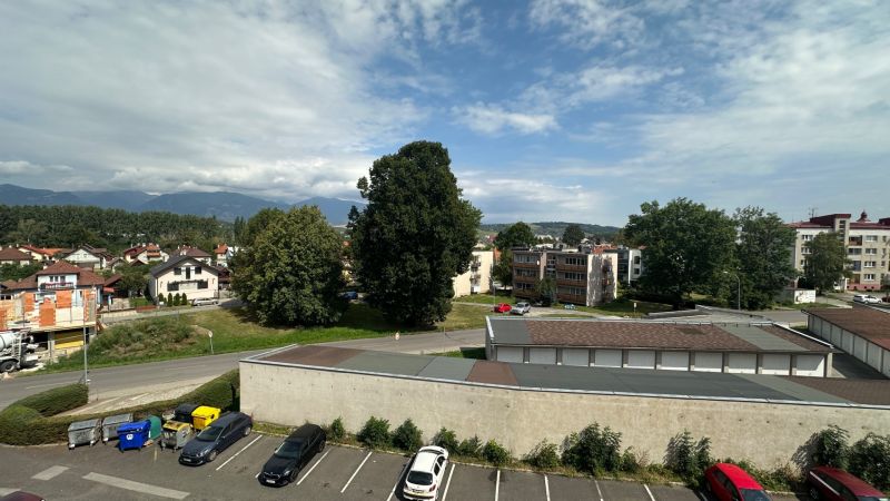 View of greenery and buildings in Liptovský Mikuláš from Palúdzka Street.