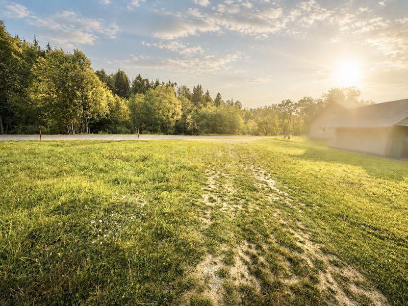 Plots for residential housing in Raková, Raková with a view of greenery and sunlight.