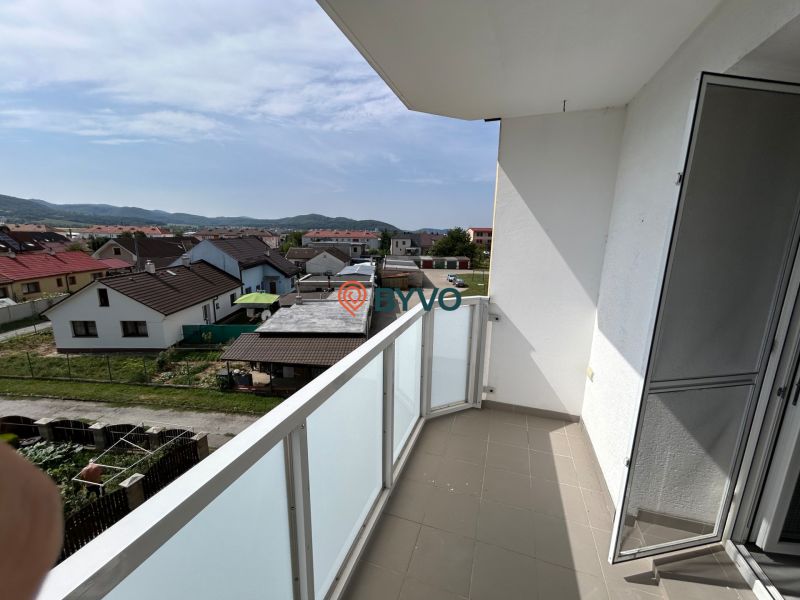 A view from the balcony in a 3-room apartment on Okružná Street in Dubnica nad Váhom.