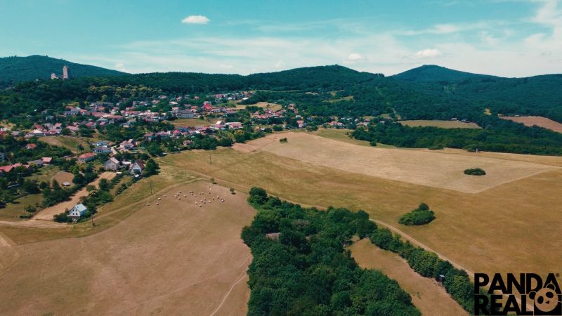 Aerial view of vast residential land in Podhradie.
