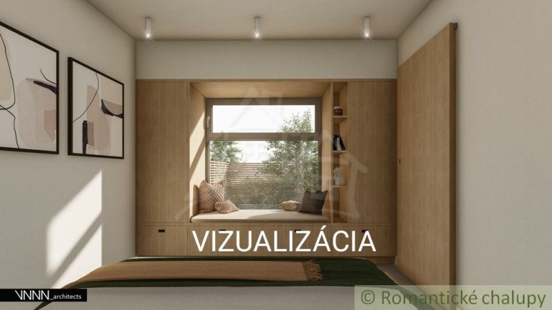 Interior of a family house with a cozy window seating nook.