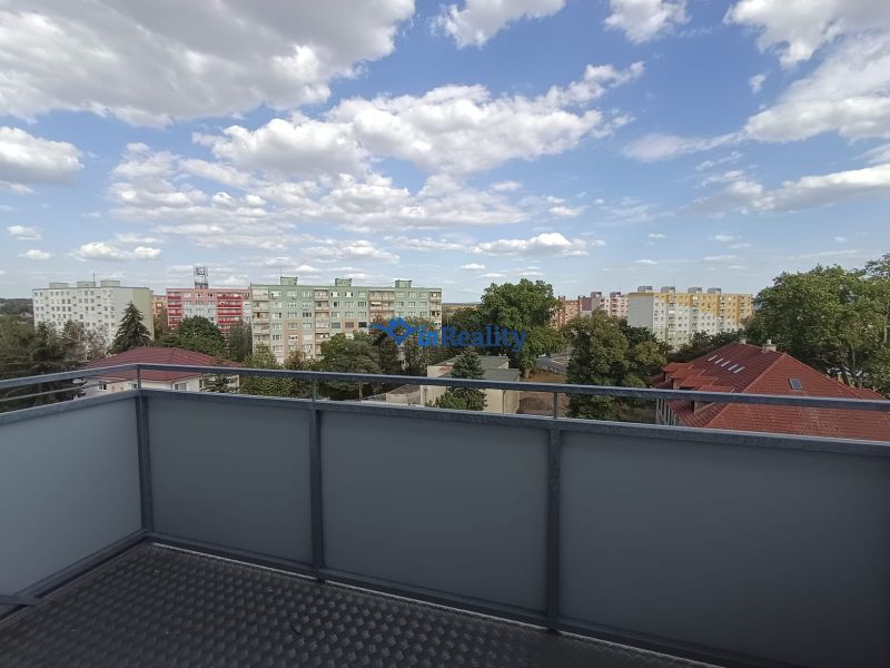 View from the balcony of a 2-room apartment on Majakovského Street in Lučenec.
