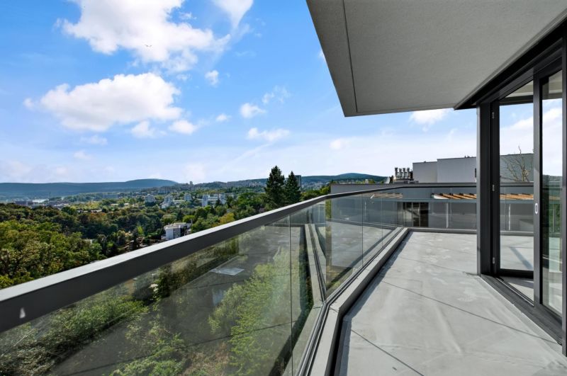Terrace with a view of nature, located in Bratislava - Old Town, Bartókova Street.