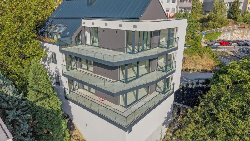 Residential building with a large terrace on Bartókova Street in Bratislava - Staré Mesto.