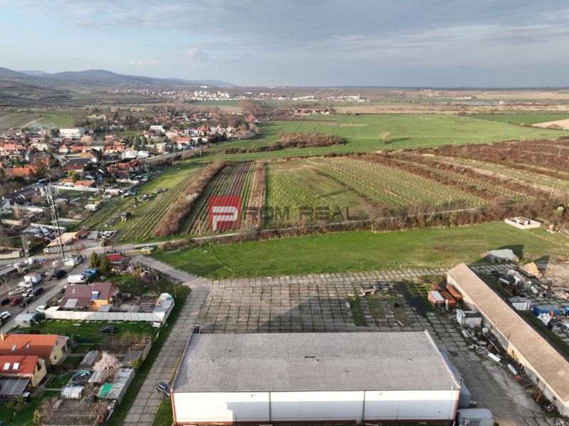 Aerial view of the production facilities on Pezinská Street in Vinosady.