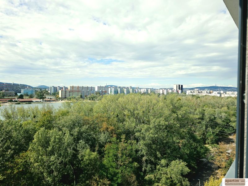 View from a 4-room apartment in Bratislava - Petržalka on Antolská Street to the cityscape.