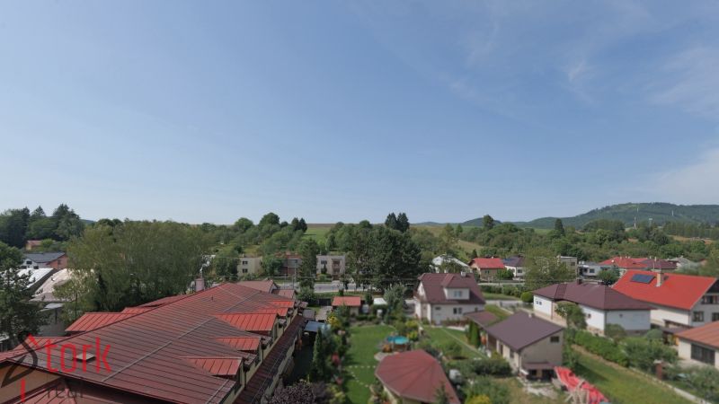 View of houses and greenery on Rajecká Street, Mudrochova.