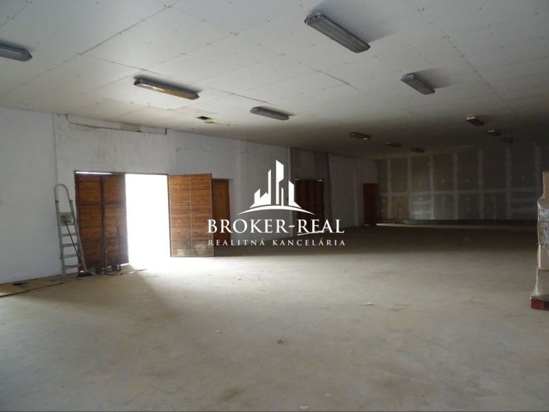 A spacious hall within Warehouses and halls with a concrete floor and lighting.