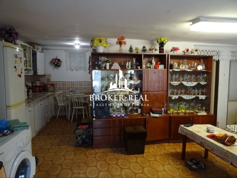 Living room in a family house with retro furniture and decorations.