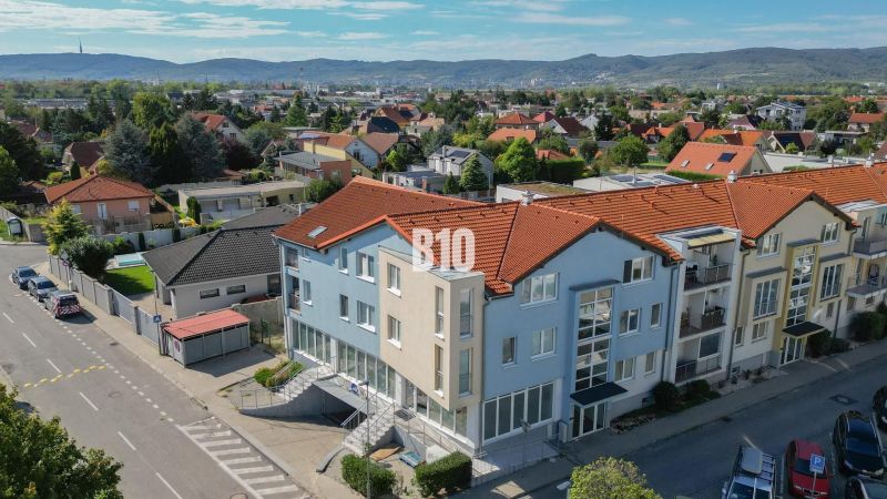 A view of a residential district in Bratislava III, dominated by the roof of a 2-room apartment.