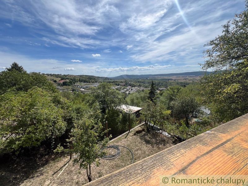 The view from the cottage in Bratislava IV of the picturesque landscape and blue sky.