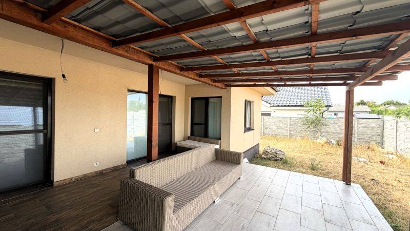 A family house in Nickelsdorf with outdoor seating and a terrace.
