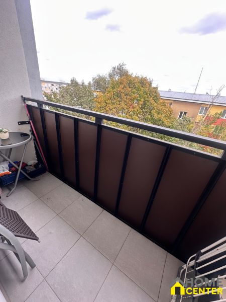 Balcony in a 3-room apartment on Mederčská Street in the city of Komárno.