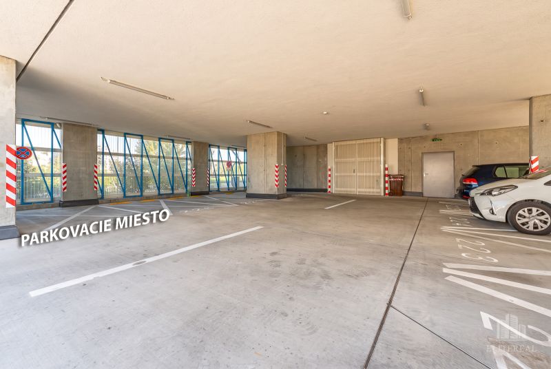 Parking spaces in the garage on Labutia Street in Bratislava - Petržalka.