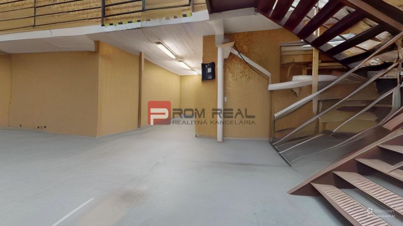 The staircase leading to the floor in the offices on Elektrárenská Street in Bratislava III.