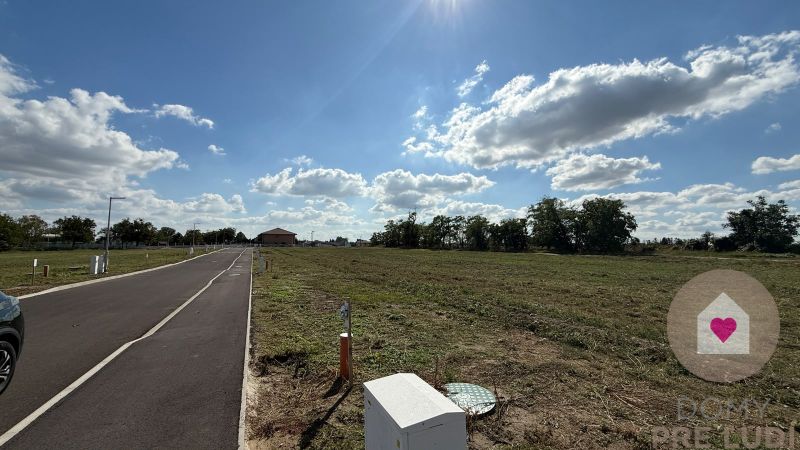 A view of an empty building plot on Bernolákova Street in Nová Dedinka.