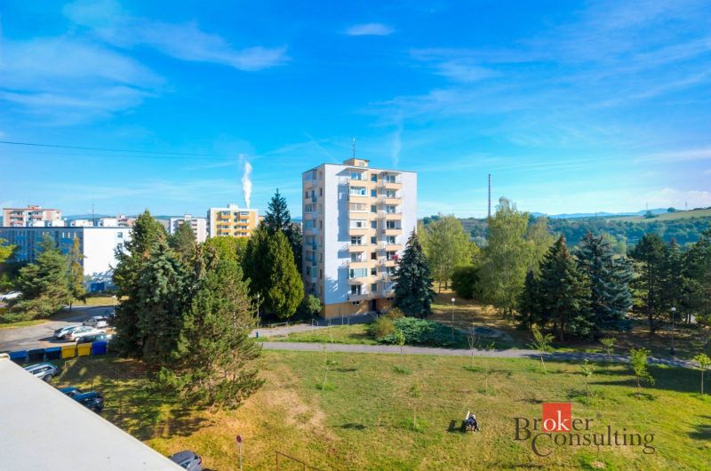 Apartment building on Generála Svobodu Street in Zvolen with parking and greenery.