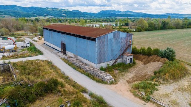 Hala in Dulov with surrounding nature, Warehouses and halls in picturesque landscape.
