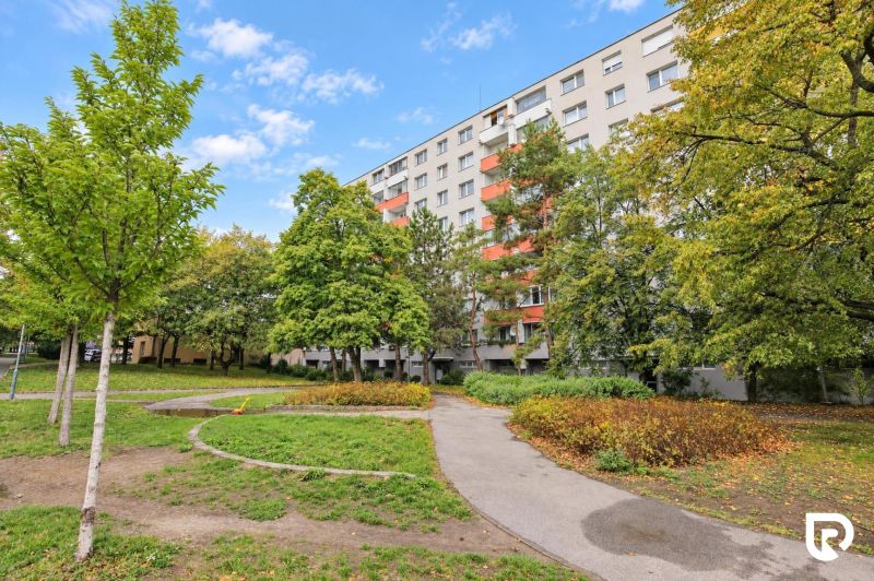 An apartment building surrounded by greenery on Gallayova Street in Bratislava - Dúbravka.