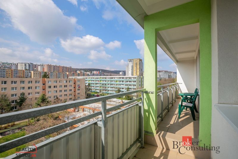 View from the balcony of a 5 or more room apartment on Donnerova Street in Bratislava-Karlova Ves.
