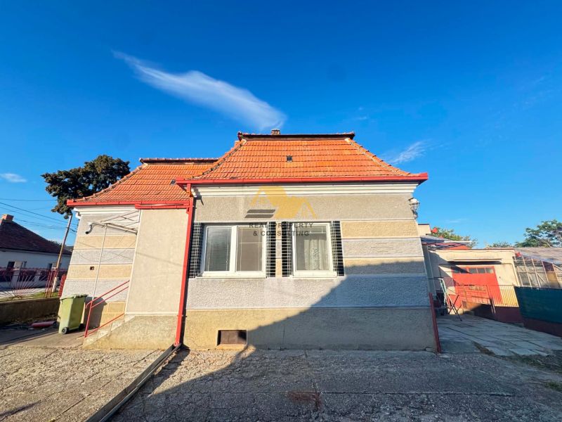 A family house in Dvory nad Žitavou with a red roof and a window on the facade.