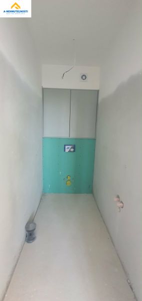 Space in a 3-room apartment with preparation for a toilet.