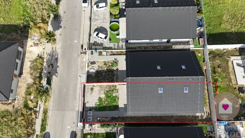 Family house on Cífer Street in Trnava with visible plot and part of the garden.