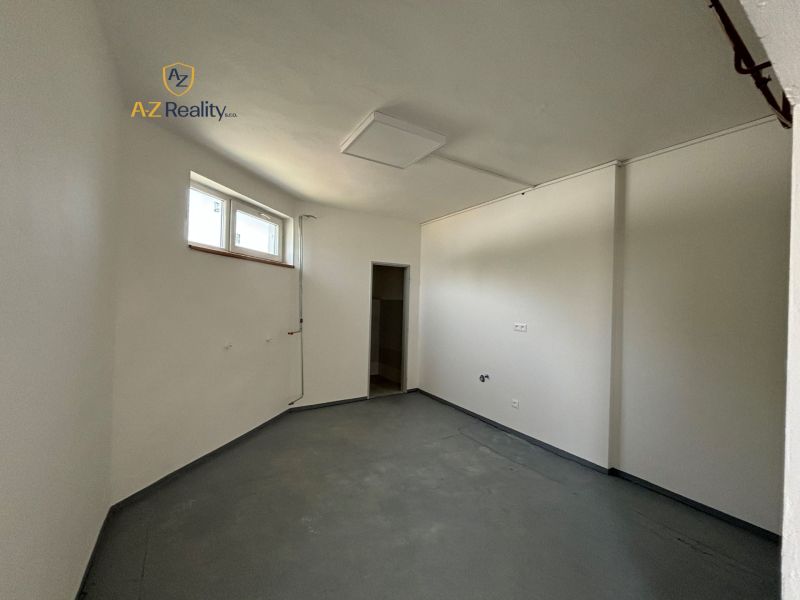 Interior of rooms Warehouses and halls with concrete floor and small window.