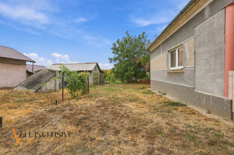 A garden with a small house and vineyard near a family house in Bátorove Kosihy.