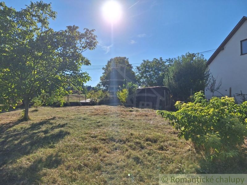 Sunny gardens in Bruty with abundant greenery and a house in the background.