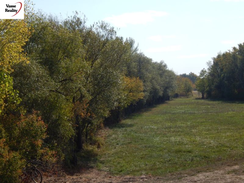A view of a green meadow surrounded by trees at the Recreational Grounds in Martovce.