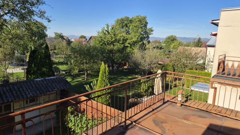View from the balcony of a family house on Družstevná Street in Dubnica nad Váhom.