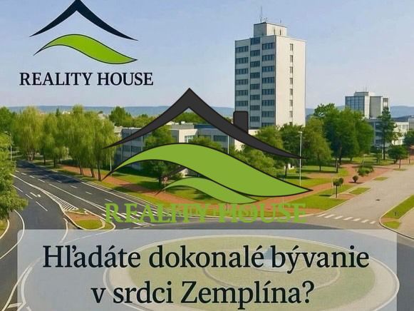 Real estate agency offer for housing in the center of Zemplín, with a view of greenery.