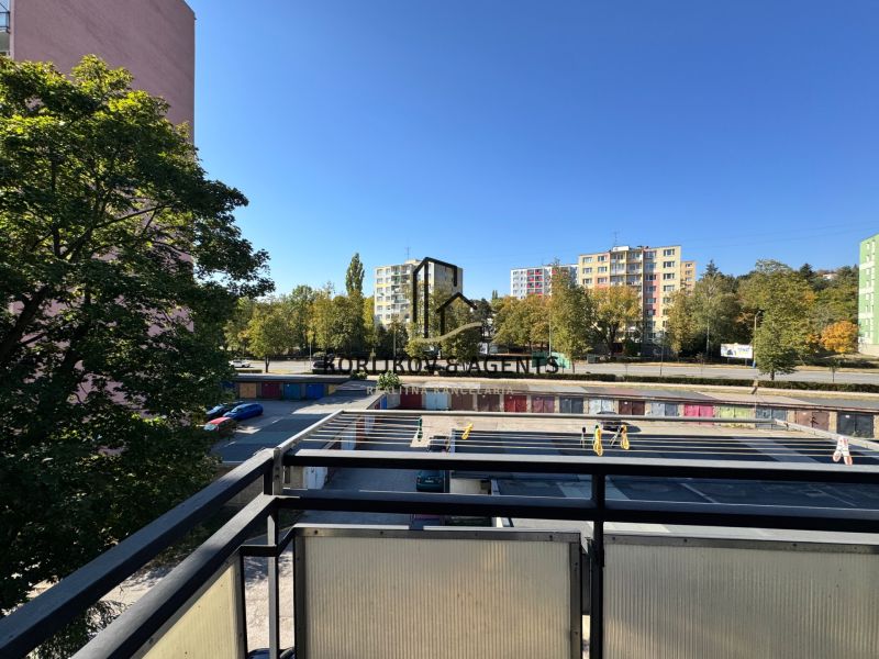 View from a 3-room apartment on Hroncova Street in Košice, Sever district.