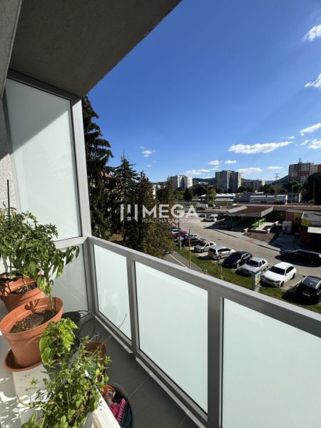 View from the balcony of a 3-room apartment on Ševčenkova Street in Humenné.