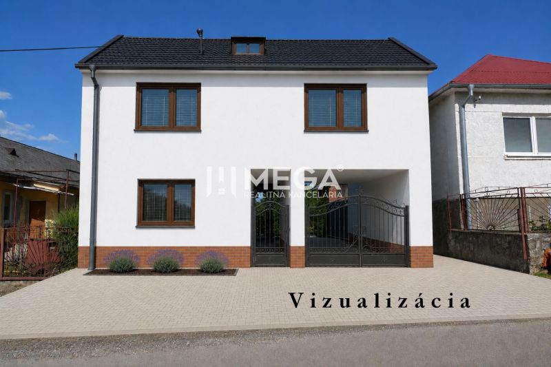 Family house in Hažín nad Cirochou on Hažín nad Cirochou Street with a gate in the yard.