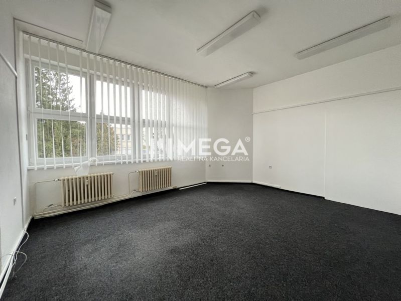 Offices with large windows and dark flooring with decor on Stropkovska Main Street.