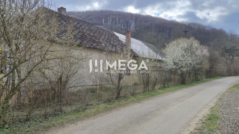 A family house on Čabiny Street in Čabiny surrounded by blooming trees and nature.