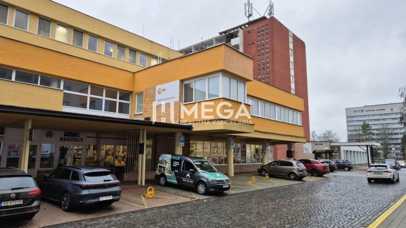 Office building with parking on 26th November Street in Humenné.