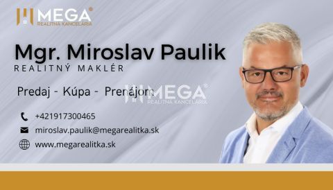 Real estate agent's business card with contact information and the Mega Real Estate Agency logo.