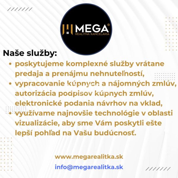 Advertisement for Mega real estate agency services including sales, rentals, and visualization.