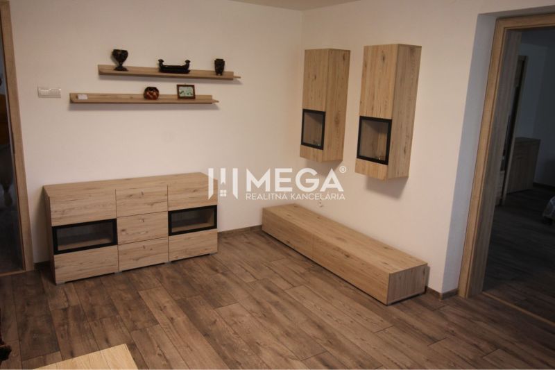 Interior of a family house with wooden decor furniture and wooden decor flooring.