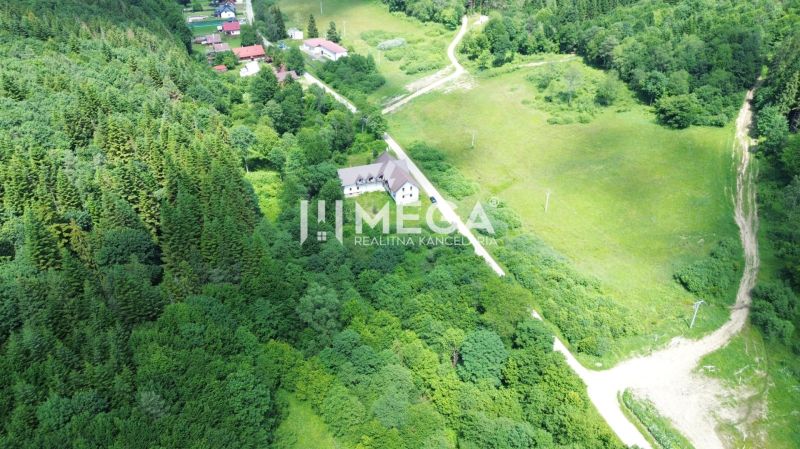 Aerial view of green plots - housing in Medzilaborce on Danova.