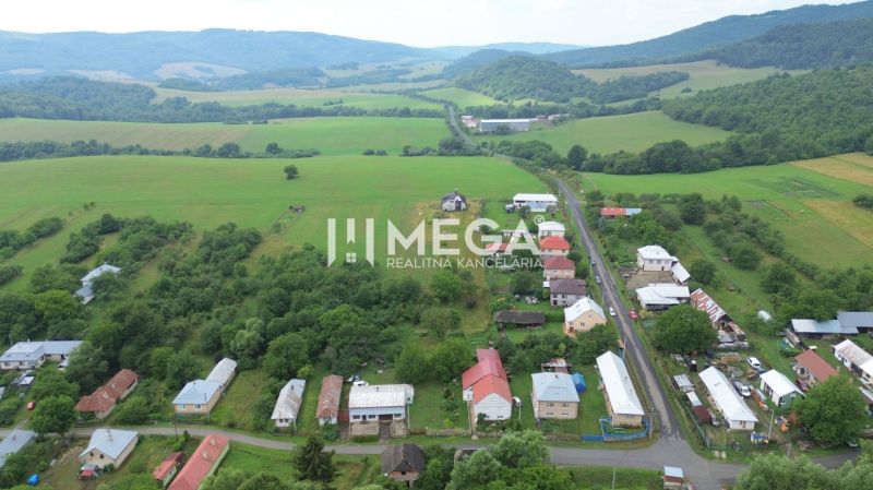 Aerial view of nature in Oľšinkovo, a local street designated for residential plots.