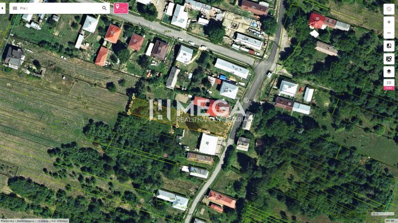 Aerial view of properties - housing in Oľšinkov on Oľšinkov Street.