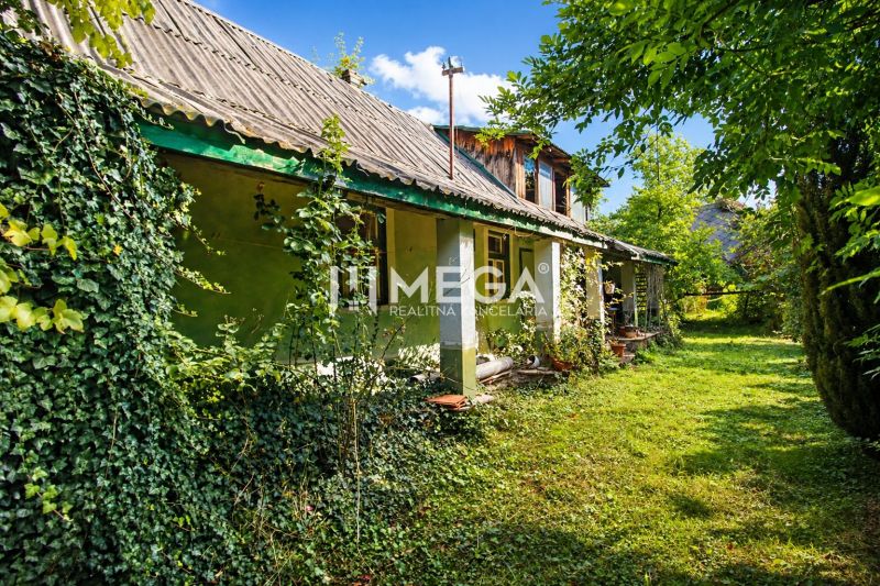 A family house in Petrovce with a garden and walls covered in ivy.