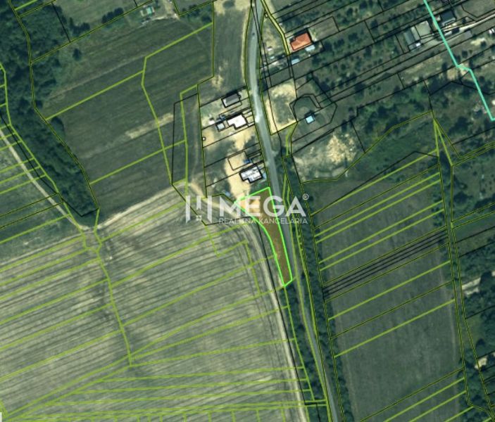 Aerial view of properties - housing on Hámorská Street in Snina.