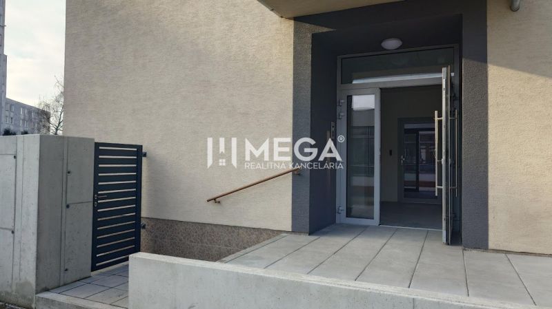 Entrance to the offices on Laborecká Street in Humenné with a modern gate.